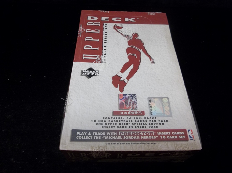 1994-95 Upper Deck Basketball- Series #1- One Unopened Hobby Wax Box