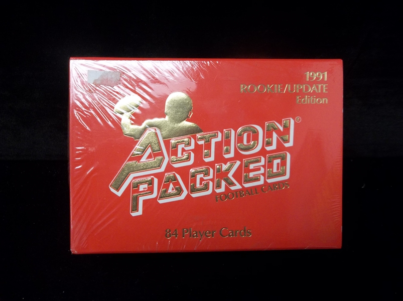 1991 Action Packed Rookie Update Football Factory Sealed Set of 84