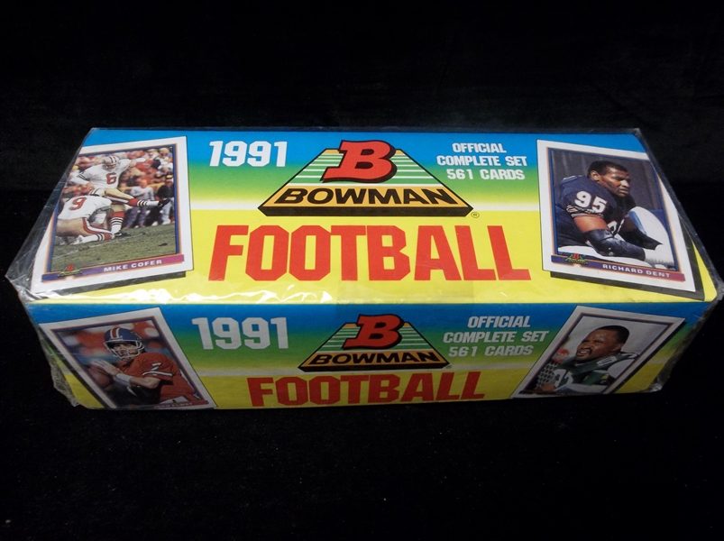 1991 Bowman Football Factory Sealed Set of 561