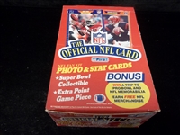 1989 Pro Set Football- Series #1- One Unopened Wax Box