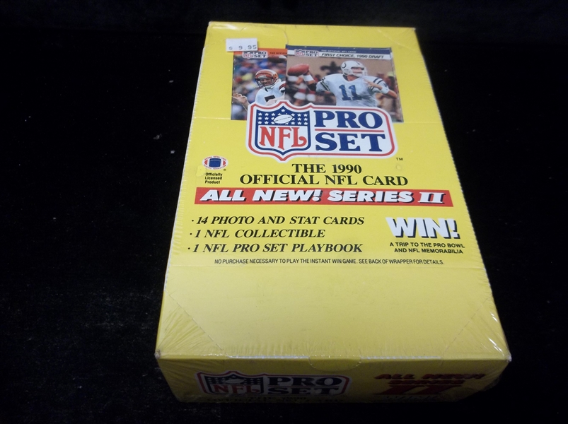 1990 Pro Set Football- Series #2- One Unopened Wax Box