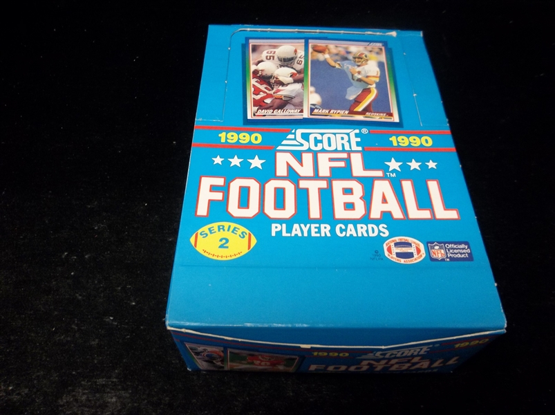 1990 Score Football- Series #2- One Unopened Wax Box