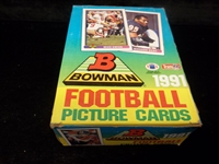 1991 Bowman Football- One Unopened Wax Box