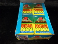1991 Bowman Football- One Unopened Wax Box