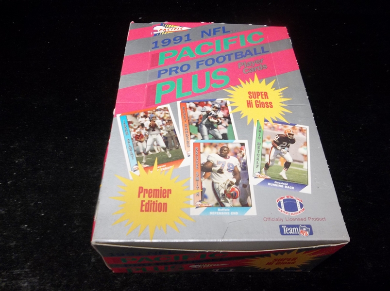 1991 Pacific Football- Series #1- One Unopened Wax Box