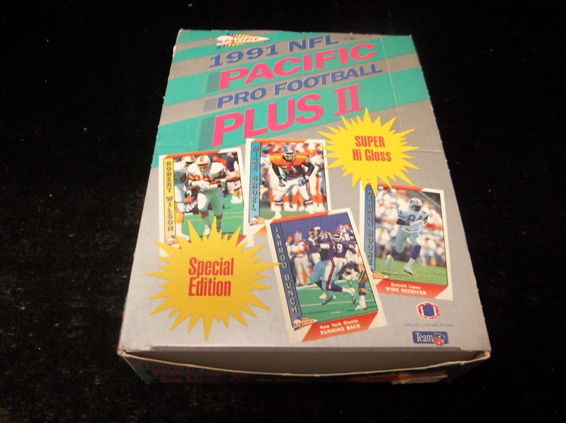 1991 Pacific Football- Series #2- One Unopened Wax Box