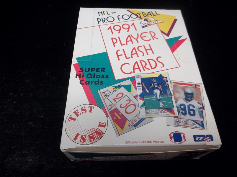 1991 Pacific Flash Card Football- One Unopened “Test Issue” Wax Box