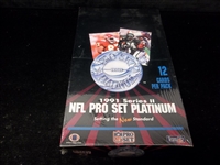 1991 Pro Set Platinum Football- Series #2- One Unopened Wax Box
