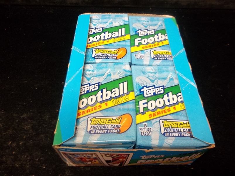 1992 Topps Football- Series #1- One Unopened Wax Box