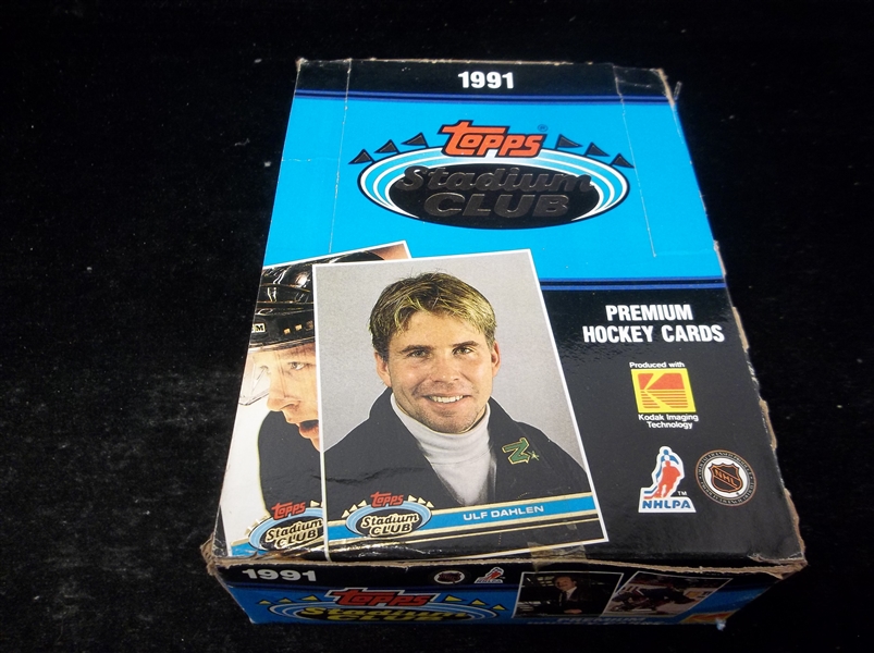 1991-92 Stadium Club Hockey- One Unopened Wax Box
