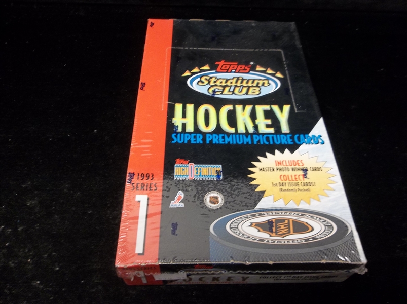 1993-94 Stadium Club Hockey- Series #1- One Unopened Wax Box
