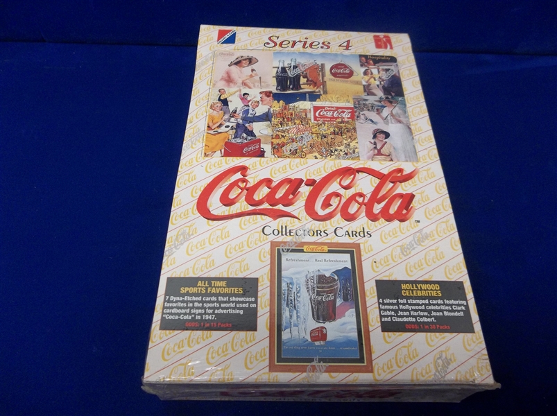1995 Collect-A-Card “Coca-Cola Collectors Cards”- Series #4- One Unopened Wax Box