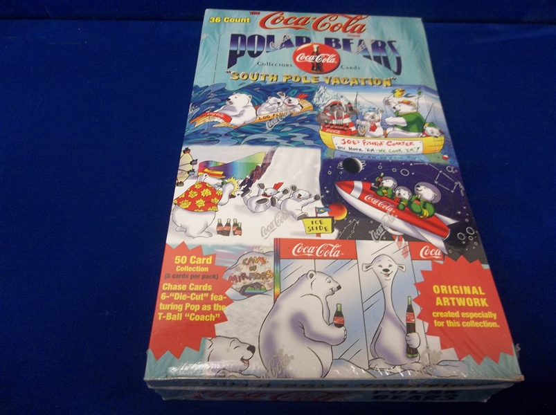 1996 Collect-A-Card “Coca-Cola Polar Bears”- One Unopened Wax Box