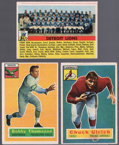 1956 Topps Fb- 3 Diff