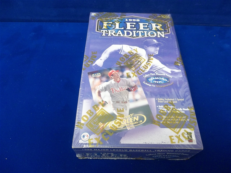 1998 Fleer Tradition Baseball- Series #1- One Unopened Hobby Wax Box