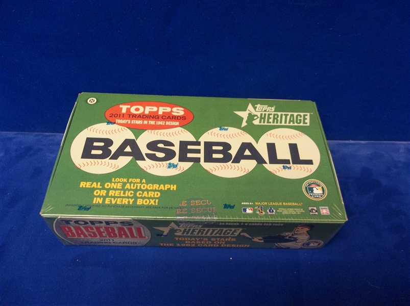 2011 Topps Heritage Bsbl.- 1 Factory Sealed Hobby Box