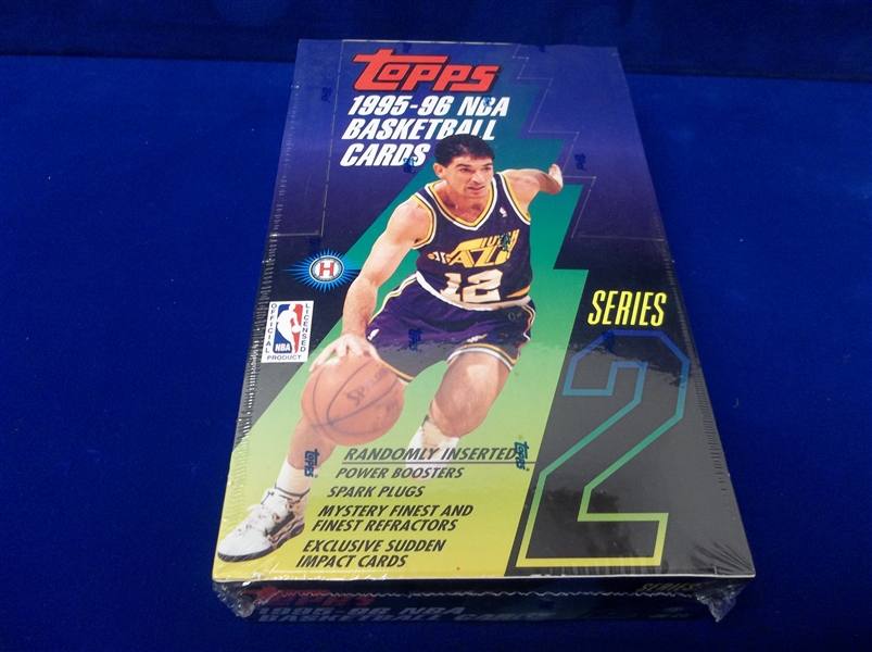 1995-96 Topps Basketball- Series #2- One Unopened Hobby Wax Box