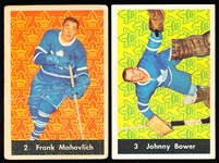 1961-62 Parkhurst Hockey- 2 Diff Toronto Maple Leafs