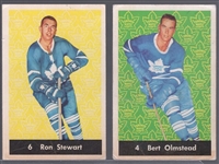 1961-62 Parkhurst Hockey- 2 Diff Toronto Maple Leafs