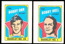 1971-72 Topps Hockey Booklets- 2 Diff