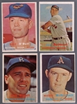 1957 Topps Bb- 4 Diff Semi Hi#’s