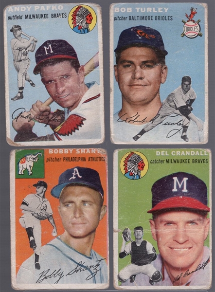 1954 Topps Baseball- 20 Diff