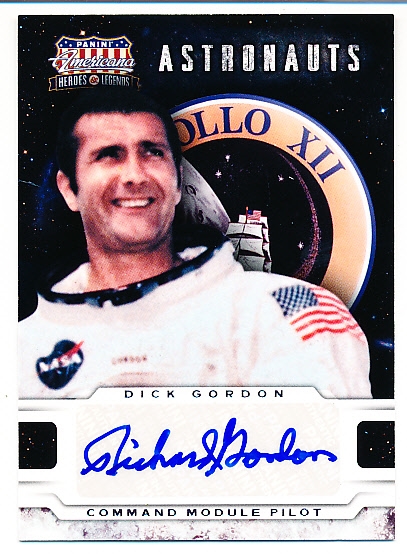 2012 Panini Americana Heroes and Legends “Astronauts Autograph” Non-Sports #6 Dick Gordon, Apollo XII