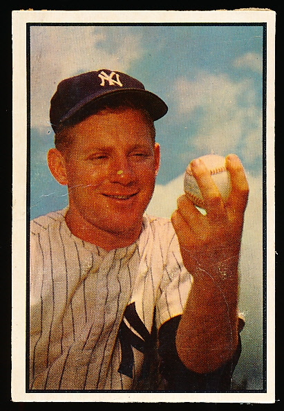 1953 Bowman Baseball Color- #153 Whitey Ford, Yankees