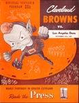 October 12, 1947 Los Angles Dons @ Cleveland Browns AAFC Program