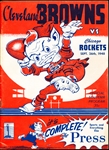 Sept. 26, 1948 Chicago Rockets @ Cleveland Browns AAFC Program