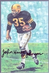 Autographed 1990 Goal Line Art Pro FB HOF Cards #45 John Henry Johnson, Steelers- JSA Sticker Certified