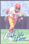 Autographed 1990 Goal Line Art Pro FB HOF Cards #59 Charley Taylor, Redskins