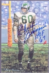 Autographed 1992 Goal Line Art Pro FB HOF Card #94 Chuck Bednarik, Eagles