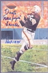 Autographed 1992 Goal Line Art Pro FB HOF Cards #105 Dante Lavelli, Browns