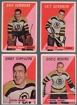 1958-59 Topps Hockey- 7 Diff Boston Bruins