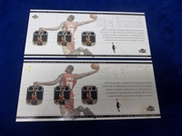 2003-04 Upper Deck LeBron James Box Set “Box Topper” #LJ2- 2 Cards