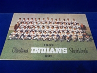 1962 Cleveland Indians MLB Sketchbook (Yearbook)