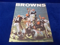 1965? Cleveland Browns Approx. 14” x 17” Photo Yearbook