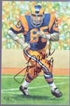 Autographed 1999 Goal Line Art Ftbl. #196 Tom Mack, Rams