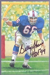 Autographed 1999 Goal Line Art Pro FB HOF Card #198 Billy Shaw, Bills