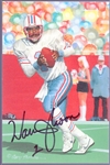 Autographed 2006 Goal Line Art Pro FB HOF Card #233 Warren Moon, Oilers