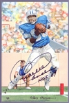 Autographed 2007 Goal Line Art Pro FB HOF Card #239 Charlie Sanders, Lions