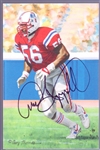 Autographed 2008 Goal Line Art Pro FB HOF Cards #246 Andre Tippett, Patriots- Pro FB HOF Gold Set #69/100!