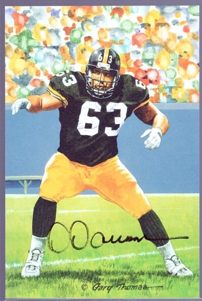 Autographed 2012 Goal Line Art Pro FB HOF Cards #269 Dermontti Dawson, Steelers- Pro FB HOF Gold Set #29/100!