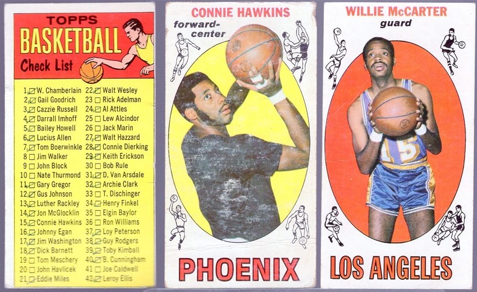 1969/70 Topps Bask- 15 Diff