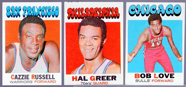 1971 -72 Topps Bask- 7 Diff