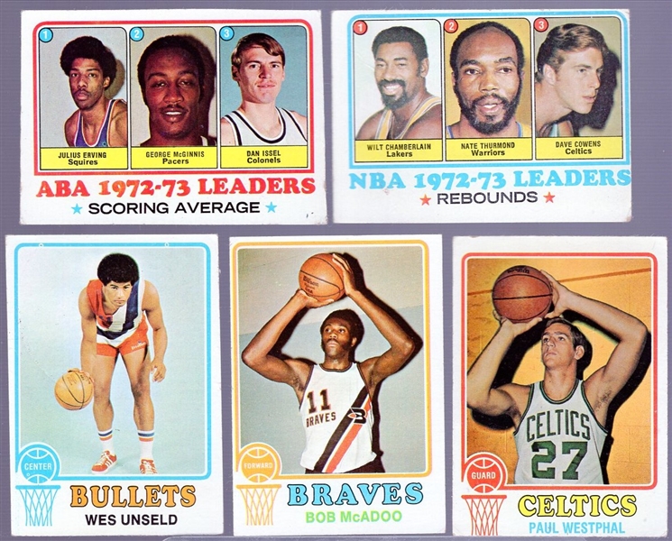 1973-74 Topps Bask- 10 Diff
