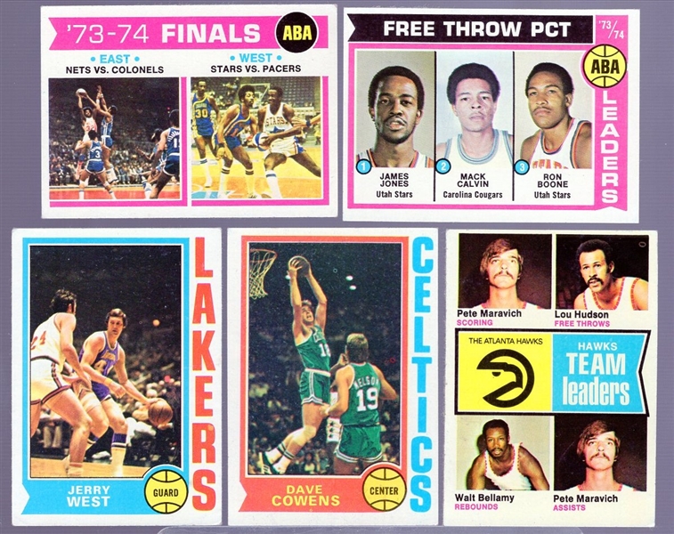 1974-75 Topps Bask- 5 Diff