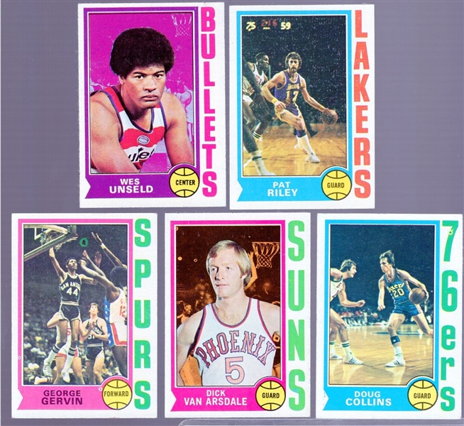 1974-75 Topps Bask- 5 Diff