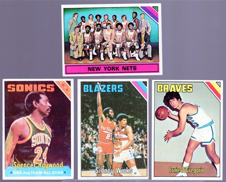 1975-76 Topps Basketball- 50 Asst